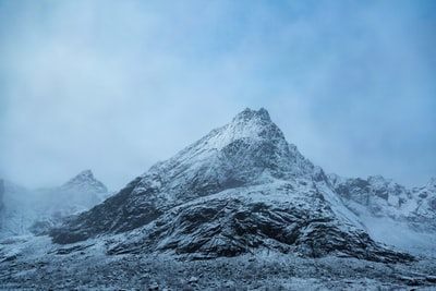 白云下冰封群山